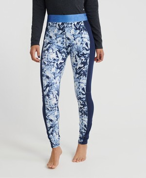 Superdry Carbon Base Layer Leggings Női Baselayer Kék/Sötétkék | JHFZO3208